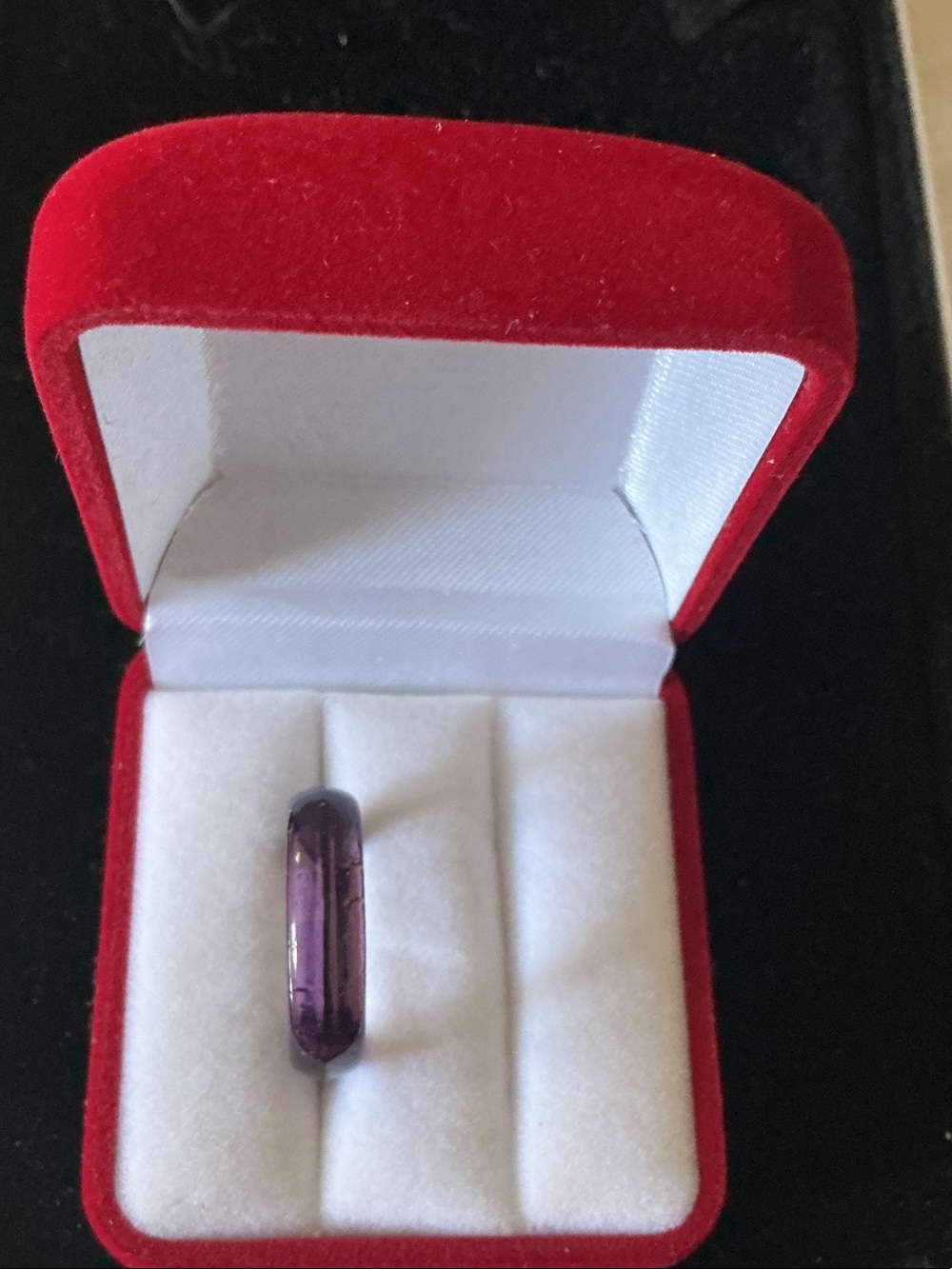 Purple Glass Bead Charm - Elegant Women's Jewelry